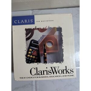 NIB Sealed Claris Works For Macintosh 1993 3.5" Floppy Disks Power Mac Apple Y2K